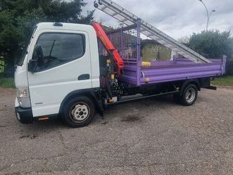 fuso camion benne + grue auxiliaire