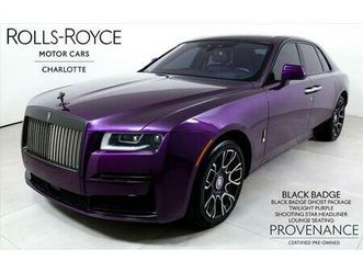 certified 2022 rolls-royce ghost black badge