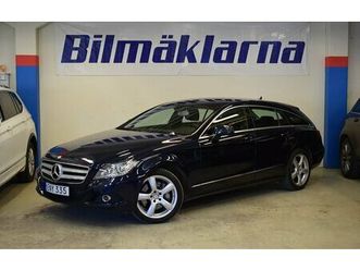 mercedes-benz cls 350 v6 shooting brake bensin drag skinn p-sens