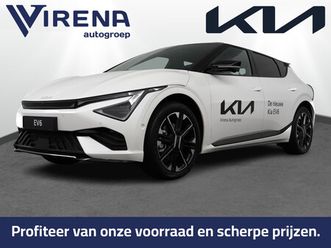 kia ev6 gt-line 84 kwh - - direct leverbaar - facelift - led - stoel-/stuurverwarming - panorama dak - fabrieksgarantie tot 09-2031