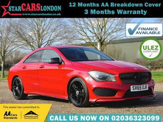 mercedes-benz cla 1.6 cla180 amg sport coupe 7g-dct euro 6 (start/stop) 4dr petrol automatic