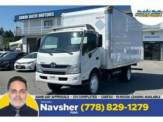 2018 hino 195 16’ dry box + step + ramp *cvi completed