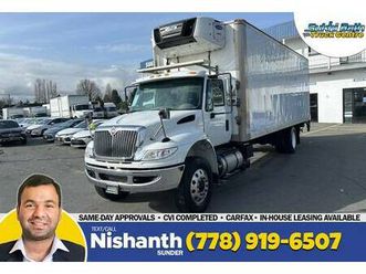 2019 international 4300 26’ reefer box + waltco 3000 lb tuck tailgate