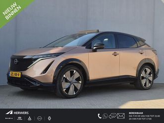 nissan ariya - e-4orce evolve+ pack 87 kwh automaat / accu soh 99% / fabrieksgarantie tot 07-2027 / ccs s