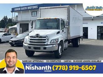 2020 hino 338 24’ box + liftgate + hydraulic *safety inspected