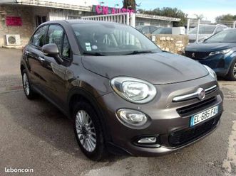 fiat 500x 500 1.4 multiair 140 popstar 3/17 101mkm 5p /2°m france semi-cuir/ja17 /regul/clim/tel/radar ar/molette mode/roue secour/fact entretien/distrib ok
