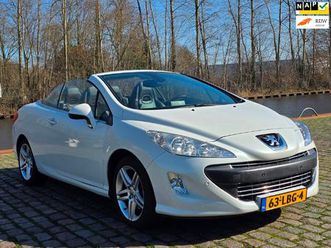 peugeot 308 cc 1.6 thp premiere cabriolet nek stoelverwarming leerbekeleding stoelverwarming airco cruis control