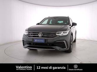 volkswagen tiguan allspace 2.0 tdi scr dsg 4motion r-line del 2021 usata a roma