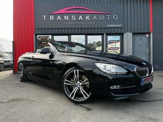 bmw serie 6 cab f12 *sieges electriques / radars av/ar* 640d 313ch excellis a