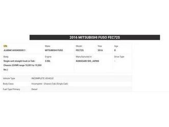 mitsubishi fuso model fec72s