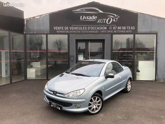peugeot 206 cc 1.6 110 ch cabriolet - garantie