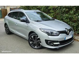 renault megane iii break edition bose 1.6l dci 130cv, faible kms 91.000, boite 6 vitesses, gps, cuir, camera, system audio bose, entretiens complet + factures, 