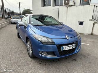 renault megane iii dci 131 ch gt line, cabriolet, bleu , 7 cv, 3 portes