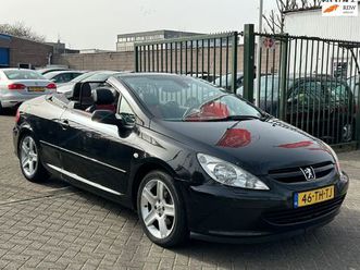 peugeot 307 cc 2.0-16v cabriolet leerbekeleding stoelverwarming airco cruis control parkeer sensor