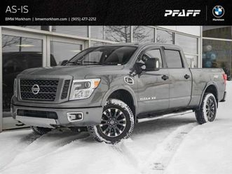 nissan titan crew cab * xd pro 4x 4x4 diesel navigation bac * carfax * ц