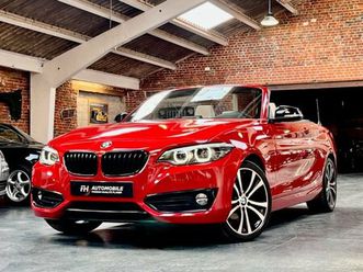 bmw série 2 cabriolet 218i sport line première main rouge melbourne historique complet état exceptionnel