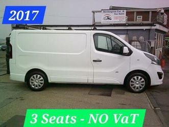2017 vauxhall vivaro 2700 1.6cdti biturbo 125ps sport van 3 seats no vat roof rack ladder vgc pan...