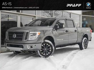 nissan titan crew cab * xd pro 4x 4x4 diesel navigation bac * carfax * ц