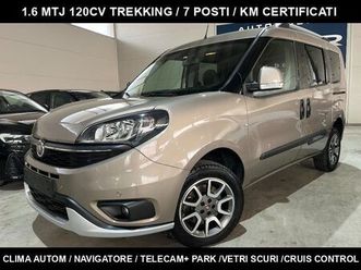 doblò 1.6 mjt 120cv trekking 7 posti/navi/telecame