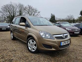 2014 vauxhall zafira 1.8i [120] petrol exclusive 5 door 7 seater ulez compliant