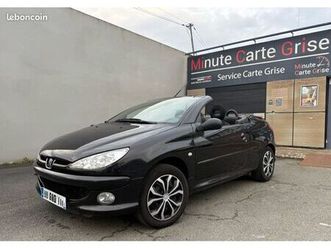 peugeot 206 cc 1.6 essence – 2004 – 114 800 km – garantie 3 mois