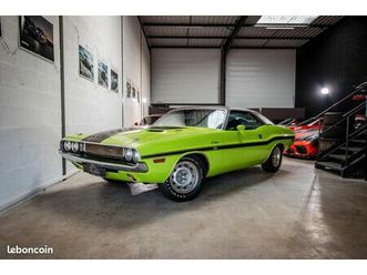 dodge challenger 1 serie r/t v8 6.3 collector / etat parfait / full historique / matching