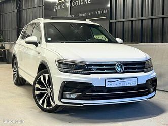 volkswagen tiguan 3/iii allspace r-line / 2.0 tdi 150 ch /1ere main / toit ouvrant / carplay / gps / caméra / park-assist / sièges chauffants / entretiens à jou