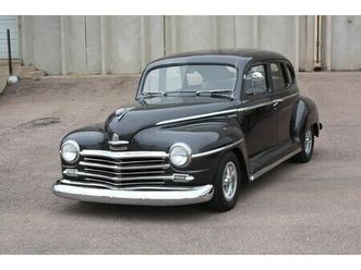 1948 plymouth p15 special deluxe four-door sedan street rod
