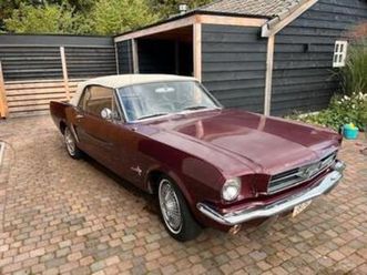 ② mustang convertible 1965 burgundy — ford usa — 2ememain