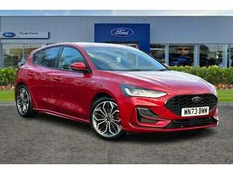 2023 ford focus 1.0 ecoboost st-line x 5dr heated leather seats & steering wheel, blind spo hatch...