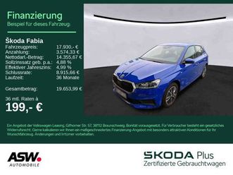skoda fabia tour 1.0 tsi led navi pdc shz
