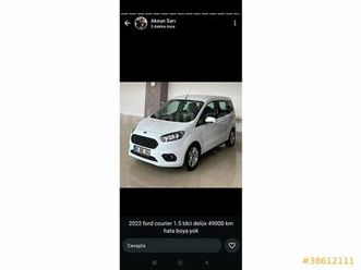 sahibinden ford tourneo courier 1.5 tdci delux 2022 model ankara 49.430 km beyaz - 38612111 | arabam.com