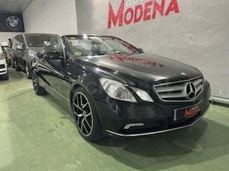 mercedes-benz clase e cabrio e 350 cdi be avantgarde