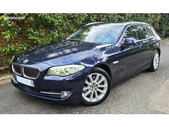 bmw serie 525d touring x-drive lounge plus 2.0l d 218cv, boite auto 8 vitesses, toit panoramique ouvrant, gps, full cuir chauffants, bluetooth, entretiens compl