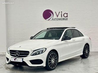 mercedes classe c 200d 200 d 136 amg line / toit ouvrant / cuir / camera de recul