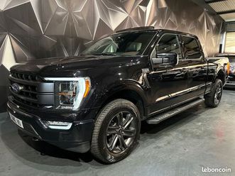 ford f150 5.0 v8 395 ch lariat supercrew benne longue pick up 4x4 bva cuir gps attelage toit ouvrant pano volant chauffant siège chauffant ventilé bioethanol 20