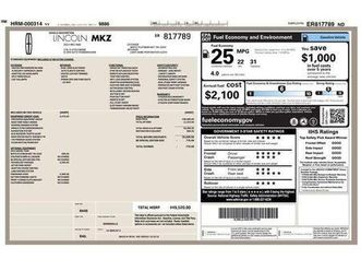 used 2014 lincoln mkz base