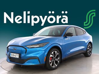 ford usa mustang mach-e 88 kwh 375hv automaatti awd premium 5-ovinen 100v juhlamalli - rahoituskorko 1,99% + kulut - | 360u00b0 kamera | b&o | takaluukku handsf