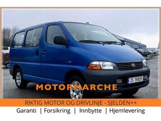 2.5l d-4d part time 4x4/ 9 seter kommunebil/velholdt++