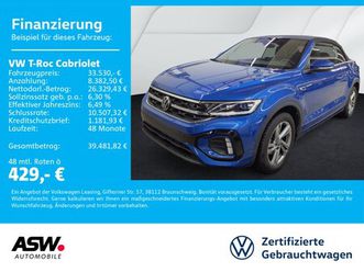 t-roc cabriolet r-line 1,5 tsi dsg led navi ahk