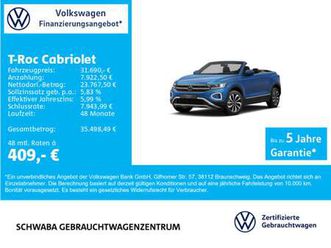 volkswagen t-roc style 1.5tsi dsg ledplus*kam*17