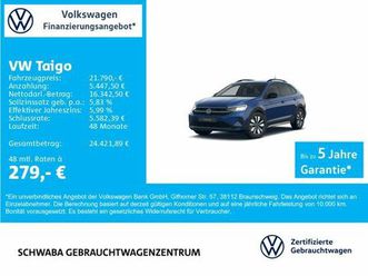 volkswagen taigo goal 1.0 tsi *led*virtual*navi*acc*16