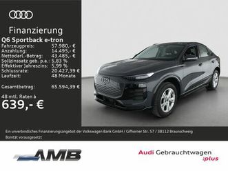 q6 sportback e-tron ahk/pano/360°/tech/06.30gara