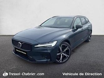 v60 t6 awd hybride rechargeable 253 ch + 145 ch geartronic 8 plus style dark