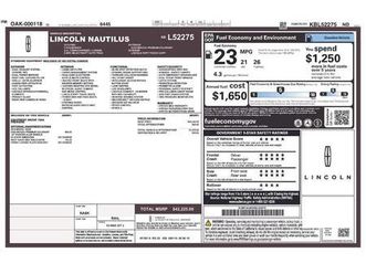 used 2019 lincoln nautilus standard