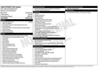 used 2003 infiniti g35 base