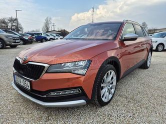 skoda superb combi 2.0 tdi scr scout 4x4 dsg 200 le / áfás / magyarországi / 1 tulaj / szervízkönyv / garancia /
