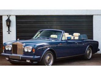 1990 rolls-royce corniche iii dhc impeccable service history a vendre