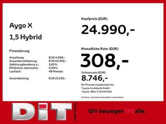 toyota aygo x 1,5 hybrid lounge jbl-paket sitzhzg