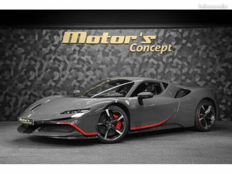 ferrari sf90 stradale v8 hybrid 1000 ch / pack assetto fiorano grigio scuro 792